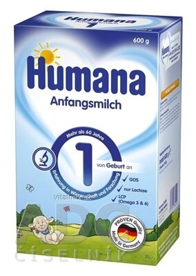 HUMANA 1 plv (od narození) 1x600 g