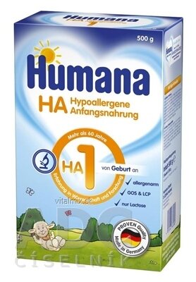 HUMANA HA 1 plv (od narození) 1x500 g