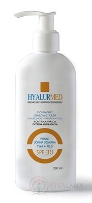 HYALURMED ochranný opalovací krém s kyselinou hyaluronovou 1x200 ml