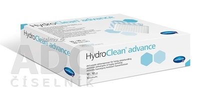 Hydroclean advance polštářek na rány čtverec (10x10 cm) 1x10 ks