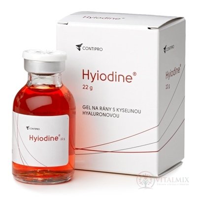 Hyiodine gel na rány s kyselinou hyaluronovou 1x22 g