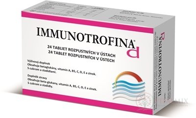 IMMUNOTROFINA d tbl rozpustné v ústech, s cukrem a sladidly 1x24 ks