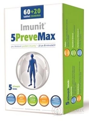 Imunit 5PreveMax tbl (nukleotidy a betaglukany) 60 + 20 zdarma (80 ks)