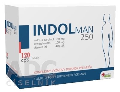 Indol MAN 250 cps (pro muže) 1x120 ks