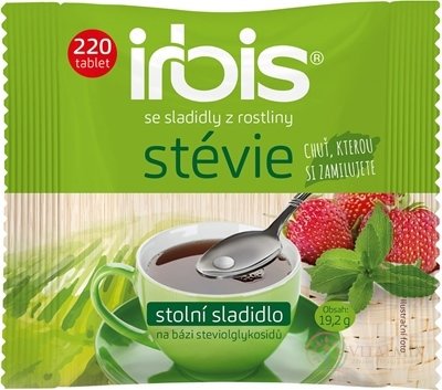 Irbis Stévie tbl (stolní sladidlo na bázi glykosidů steviolu) náhradní balení 1x220 ks