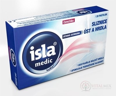 ISLA MEDIC hydro + třešeň pastilky 1x20 ks