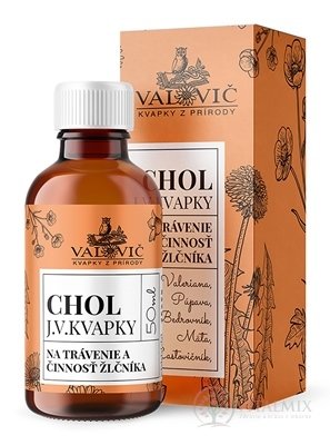 JV KAPKY - CHOL na trávení a činnost žlučníku 1x50 ml