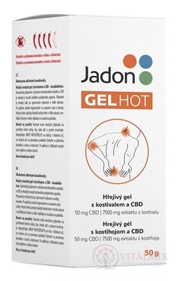 Jadon GEL HOT hřejivý gel s kostivalem a CBD 1x50 g