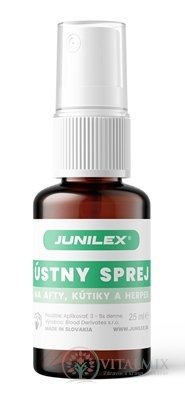 JUNILEX Ústní sprej na afty, koutky a herpes 1x25 ml