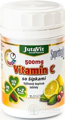 JutaVit Vitamin C 500 mg se šipkami tbl 1x90 ks