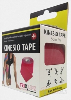 Kinesio TAPE TRIXLINE červená, 5 cm x 5 m, 1x1 ks