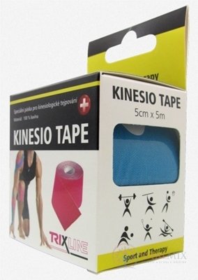 Kinesio TAPE TRIXLINE modrá, 5 cm x 5 m, 1x1 ks