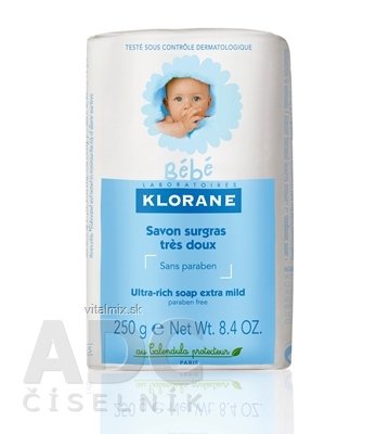 KLORANE BEBE SAVON Surgras výživné dětské mýdlo 1x250 g