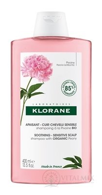 KLORANE ŠAMPON s BIO pivoňkou citlivá a podrážděná vlasová pokožka 1x400 ml