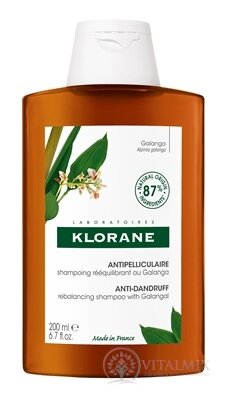 KLORANE ŠAMPON s galangalem proti lupům, vracející rovnováhu 1x200 ml