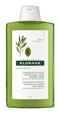 KLORANE Shampooing À L&#39;extranetu ESSENTIEL D&#39;OLIVIER šampon pro zralé vlasy s výtažkem z oliv 1x400 ml