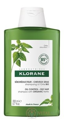 KLORANE Shampooing à l&#39;ortel BIO šampon s bio kopřivou, mastné vlasy 1x200 ml