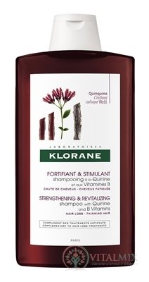 KLORANE Shampooing À LA Quinine ET AUX vitaminu B posilující vlasový šampon s chininem a vitaminy B 1x400 ml