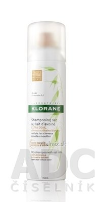 KLORANE Shampooing SEC AU LAIT D&#39;Avoine (TEINTE) suchý šampon s ovesným mlékem - přirozený odstín 1x150 ml
