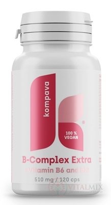 Kompava B-complex Extra + B6, B12 cps 1x120 ks