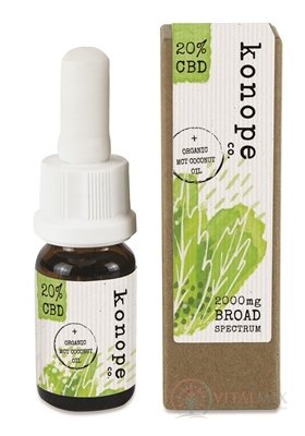 konopí co. 20% + ORANICKÝ MCT KOKOSOVÝ OLEJ 1x10 ml