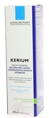 LA ROCHE-POSAY KERIUM ŠAMPON NA MASTNÉ LUPY gelový šampon (M9028501) 1x200 ml