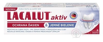 LACALUT aktiv zubní pasta ochrana dásní &amp; jemné bělení 1x75 ml