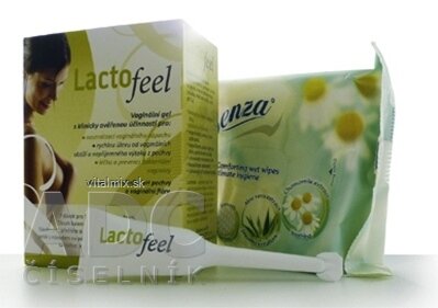 LactoFeel vaginální gel 7x5 ml + utěrky pro intimní hygienu, 1x1 set