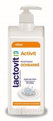 Lactovit Activate Tělové mléko Ochranné, s lactosomas, s pumpičkou 1x400 ml