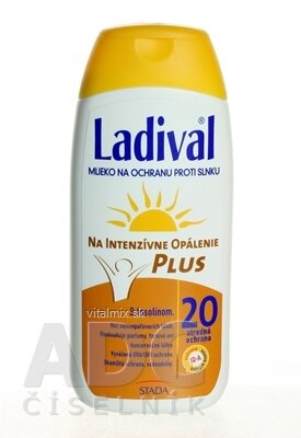 LADIVAL P + T Plus 20 LF mléko na ochranu proti slunci 1x200 ml