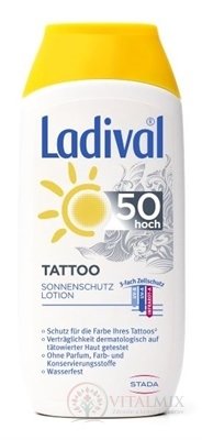 Ladival TATTOO SPF 50 mléko na opalování 1x200 ml