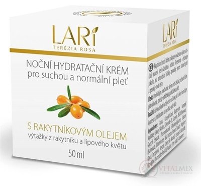 LARI noční hydratační krém s rakytníkovým olejem 1x50 ml