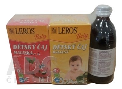 LEROS BABY ŠŤÁVA + ČAJ malinké + ČAJ bylinkovým šťáva jablko + aronie 250 ml + čaj 20x2 g (40 g) + čaj 20x1,8 g (36 g), 1x1 set