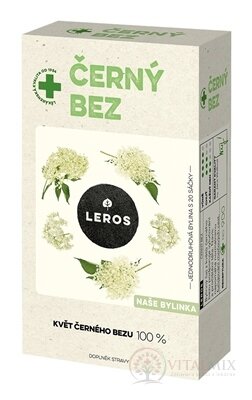 LEROS BAZA ČERNÁ bylinný čaj, nálevové sáčky (inov.2021) 20x1 g (20 g)