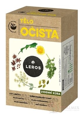 LEROS OČISTA TĚLO nálevové sáčky (inov. 2024) 21x1,8 g (37,8 g)