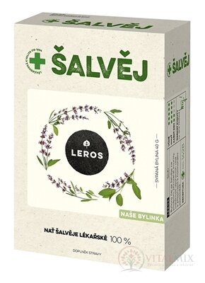 LEROS ŠALVÍ bylinný čaj, sypaný (inov. 2021) 1x40 g