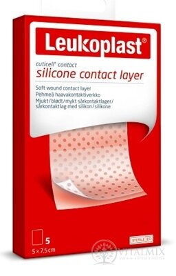 LEUKOPLAST CUTICELL CONTACT krytí na rány, sterilní, 5x7,5 cm, 1x5 ks