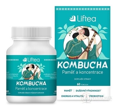 Liftea KOMBUCHA Paměť a koncentrace cps 1x60 ks