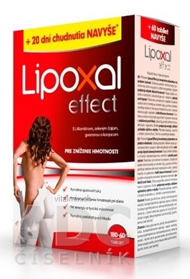 Lipoxal Effect tbl 180 + 60 navíc (240 ks) exp.25.5.19