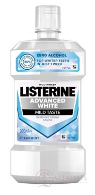 LISTERINE ADVANCED WHITE MILD TASTE ústní voda 1x500 ml