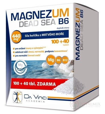MAGNEZUM DEAD SEA - DA VINCI tbl 100+40 zdarma (140 ks)