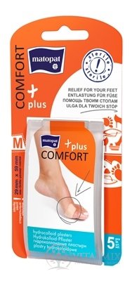 MATOPAT COMFORT plus Náplast Hydrokoloidní vel. M, 29x59 mm, elastická, sterilní 1x5 ks