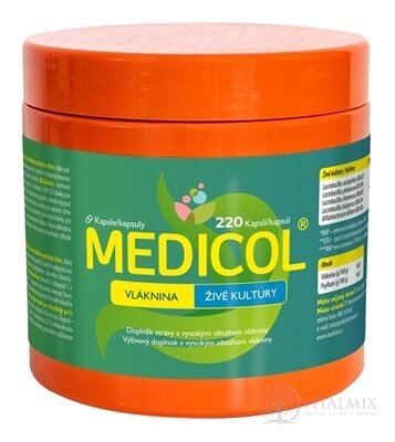 MEDICOL - Vláknina, Živé kultury cps 1x220 ks