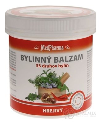 MedPharma BYLINNÝ BALZÁM hřejivý Extrakt z 33 druhů bylin, 1x250 ml