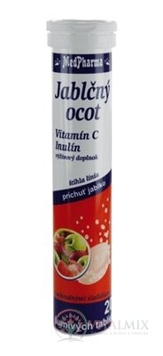 MedPharma JABLEČNÝ OCET + INULIN + vit.C tbl eff 1x20 ks