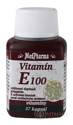 MedPharma VITAMÍN E 100 cps 30 + 7 zdarma (37 ks)