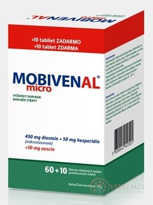 MOBIVENAL micro tbl flm 60 + 10 zdarma (70 ks)