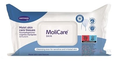 MoliCare SKIN Vlhké ošetřovací utěrky (modrá řada) 1x50 ks