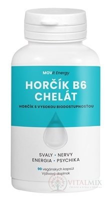 MOVit Hořčík B6 Chelát cps 1x90 ks