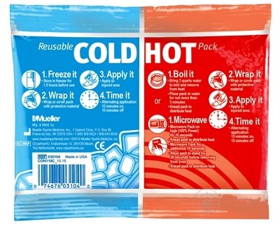 Mueller Reusable COLD / HOT Pack chladivý / hřejivý polštářek, 12 x 15 cm, 1x1 ks